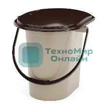 Ведро-туалет 17л Альтернатива М1319 коричневый