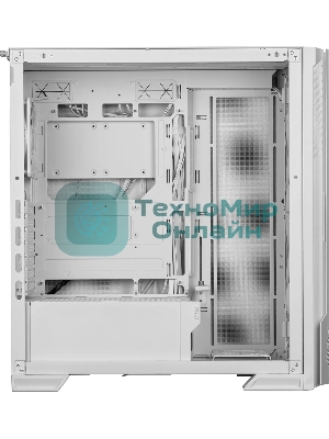 Компьютерный корпус MSI MPG VELOX 300R AIRFLOW PZ белый, Global, 2xUSB 3.2 Gen 1, 1xUSB 3.2 Gen2Type-C, 2x160мм ARGb Fan, 1