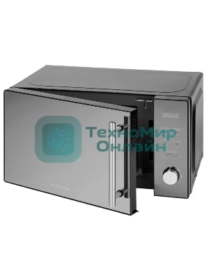 Микроволновая печь HOME HDG207BB черный, 20 л, 700 Вт, переключатели - кнопки, поворотный механизм