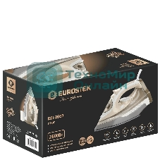 Утюг Eurostek EEI-2607 бежевый/белый, 2600 Вт, 45 гр/мин, 140 г/мин, 350 мл