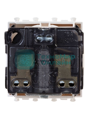 Розетка ДКС 4400002 2 мод. 2P+E Avanti 