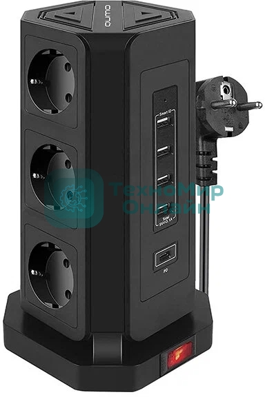 Сетевой фильтр QUMO Power Tower PRO PD 8SP4U (P-0004)
