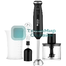 Блендер погружной Vitek VT-3001 черный/серебристый 1200 Вт