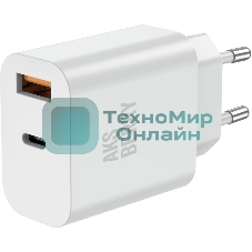 Зарядное устройство Aksberry T43 20W PD + QC3.0, белый