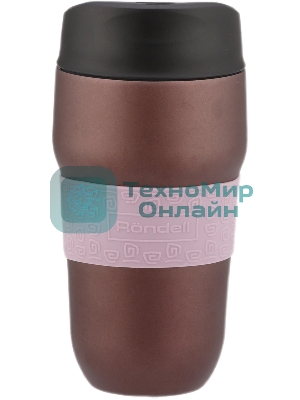Термокружка для напитков Rondell Tierno RDS-1958 0.32 л. фиолетовый/черный, картонная коробка
