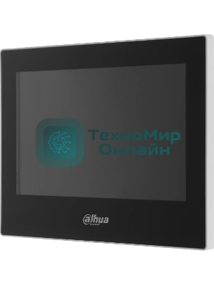 Видеодомофон IP 7 дюймовый, Dahua DHI-VTH2621G-P черный