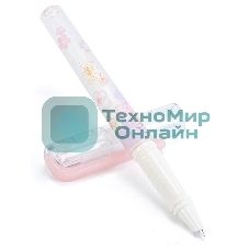 Ручка перьевая Deli Sakura A938, синие чернила, коробка с европодвесом, картридж 6шт