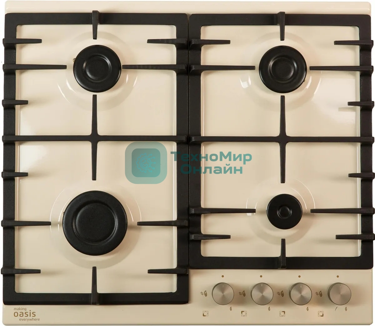 Газовая варочная поверхность Oasis P-MIRP бежевый