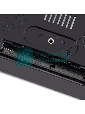 Радиобудильник Hyundai H-RCL238 черный LCD подсв:зеленая часы:цифровые FM