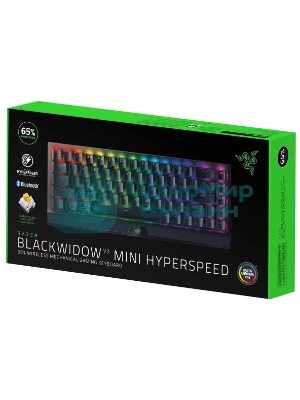 Клавиатура Razer BlackWidow V3 Mini HyperSpeed гибридная, USB Type-A, Bluetooth, радиоканал, чёрный