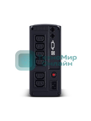 Источник бесперебойного питания UPS CyberPower VP700EILCD Line-Interactive 700VA/390W USB/RS-232/RJ11/45 (6 IEC С13)