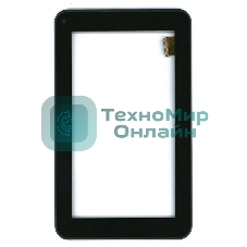 Сенсорное стекло (тачскрин) Irbis TZ01 TZ02. черное с рамкой