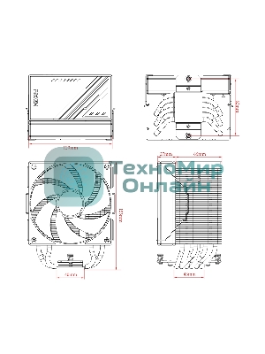 Кулер ID-Cooling Frozn A610 ARGb черный 120мм алюминий/медь 2000rpm 30db 4-pin 250W 155мм
