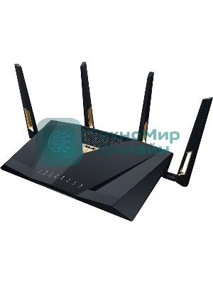 Маршрутизатор ASUS RT-BE88U, черный/желтый, 90IG08V0-MO3N0V