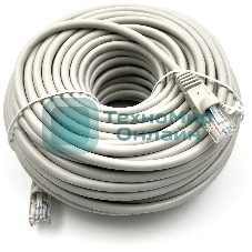 Патч-корд Buro UTP-5E-25M-G-LSZH серый UTP cat.5e RJ-45 (m)-RJ-45 (m) 25м