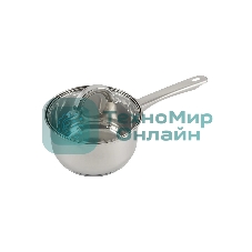 Ковш MALLONY Mediano нержавеющая сталь, со стеклянной крышкой, 1,9 л, d-16