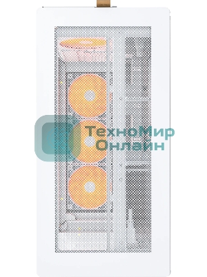 Компьютерный корпус Montech HS02 PRO белый без БП ATX 4x140мм 2xUSB 3.0 audio bott PSU