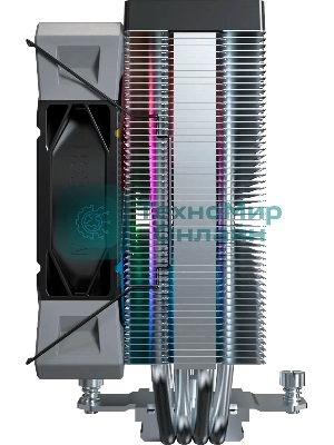 Устройство охлаждения(кулер) Montech NX400 ARGb Soc-AM5/AM4/1200/1700/1851 черный 4-pin 34.17dB Al+Cu 220W Ret (NX400ARGbBK)