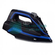 Утюг беспроводной BQ SIC1002 черный/синий, 2600 Вт, 35 г/мин, 140 г/мин, 320 мл