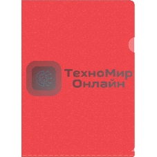 Папка-уголок Silwerhof Eco тисненый A4, пластик, 0.12мм, красный