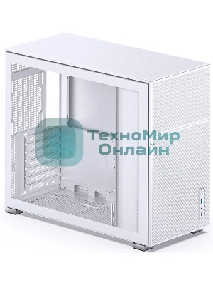 Компьютерный корпус без блока питания Case JONSBO D41 MESH, Midi-Tower, TG, no fan, 1xUSB-A 3.2 + 1xUSB-C 3.2, ATX, mATX белый