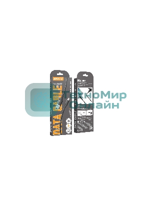 Кабель Smartbuy S14 MicroUSB черный, 3 А, 1 м