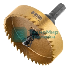 Коронка по металлу Denzel HSS, 68 мм, нитридтитановое покрытие