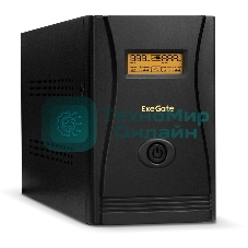 Источник бесперебойного питания ExeGate EP285529RUS SpecialPro Smart LLB-2200.LCD.AVR.C13.RJ.USB 2200VA/1300W, LCD, AVR, 6*IEC-C13, RJ45/11, USB, черный