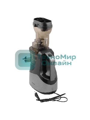 Соковыжималка BBK JCS103 черный/серый, шнековая вертикальная, 420 Вт, 1000 мл, механическое