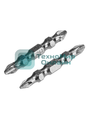 Набор бит двухстор. Gross PH2-PH2х45мм, PZ2-PZ1х45мм, сталь S2, 2 шт.