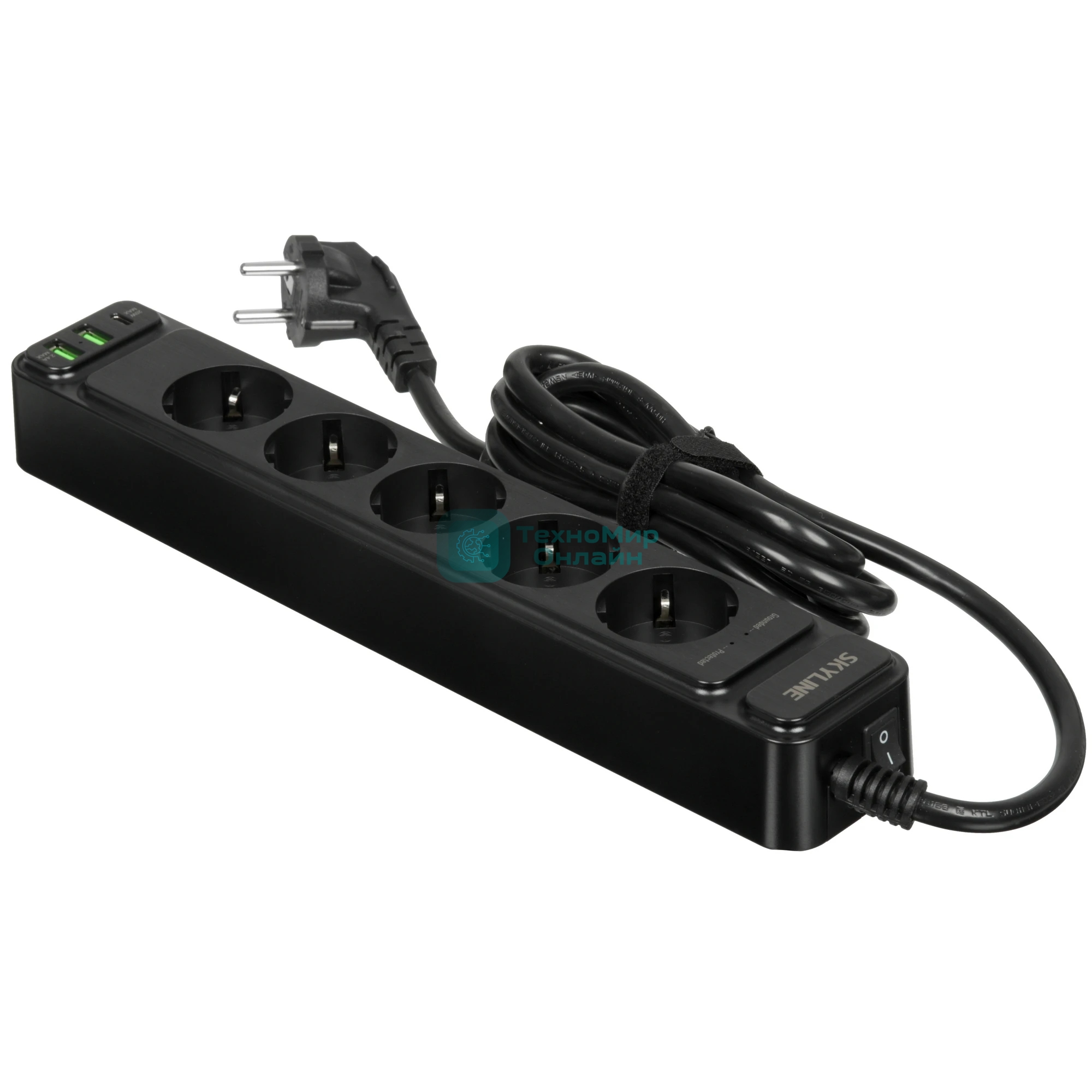 Сетевой фильтр Skyline USP-520 Black PD3.0