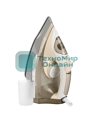 Утюг Eurostek EEI-2607 бежевый/белый, 2600 Вт, 45 гр/мин, 140 г/мин, 350 мл