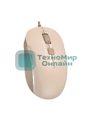 Мышь проводная A4Tech Fstyler FM26 бежевый/коричневый, 1600 dpi, USB, кнопки - 4