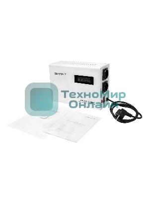 Настенный стабилизатор напряжения SMARTWATT AVR SLIM 2000RW (100W - 260W, 2000VA, 2 кВт, 50 Гц, розеток - 2, LED-дисплей