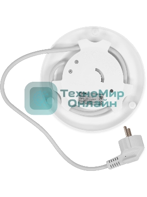 Чайник электрический Hyundai HYK-P2407 1.7л. 2200Вт белый/голубой (корпус: пластик)