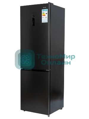 Холодильник Smile SRF378DI графит двухкамерный 240/95л морозилка снизу, No Frost