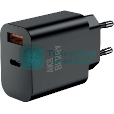 Зарядное устройство Aksberry T43 20W PD + QC3.0, черный