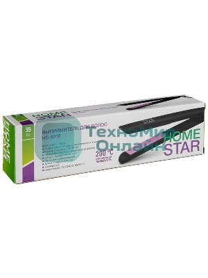 Выпрямитель для волос Homestar HS-8016 черный, 22 мм, 200 °C, 1 режим