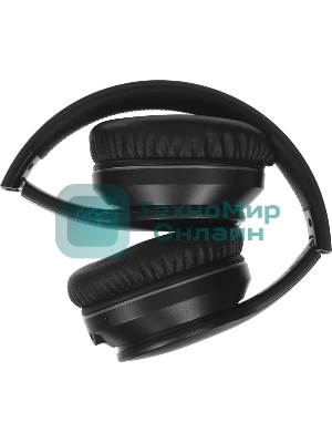 Беспроводные/проводные наушники Digma BT-19 ANC черный, накладные, Bluetooth + проводной, активное шумоподавление, складная конструкция, до 15 ч
