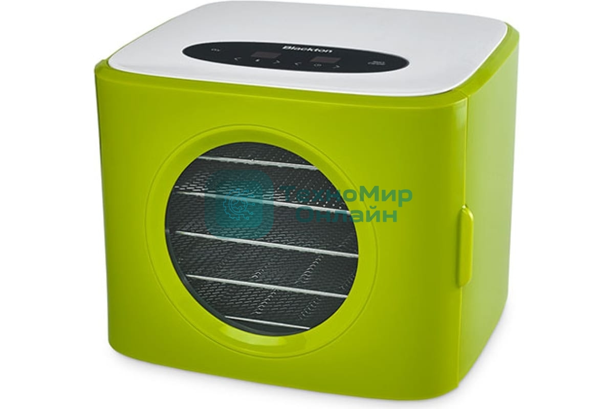 Сушилка для овощей и фруктов Blackton Bt FD1113 зеленый-белый, Мощность 400 Вт, Регулировка температуры 35-80 °С, Таймер 1-72 часа