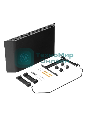 Конвектор электрический Denzel XCE-2000B черный, 2000 Вт, 25 м2, термостат