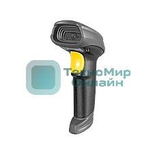 Сканер штрих-кода ручной Mindeo MD6600-HD_stand 2D имидж, проводной, подставка в комплекте, 100 скан/сек, USB, серый