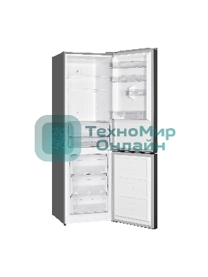 Холодильник Willmark RFN-487DIGT графитовый двухкамерный 253/90л морозилка снизу Total No frost