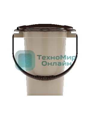 Ведро-туалет 17л Альтернатива М1319 коричневый