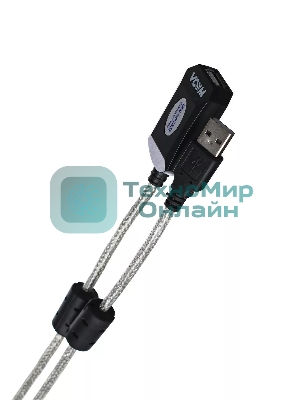 Кабель-адаптер VCOM VUS7049-25M USB2.0-repeater, удлинительный активный Am-->Af 25м