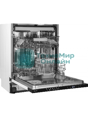 Встраиваемая посудомоечная машина Weissgauff BDW 6037, черный, 59.8 см, 13 компл., 57 дБ, класс A+++