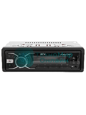 Автомагнитола ACV AVS-601UBM, 1 DIN, Bluetooth, USB Type-A, AUX, пульт ДУ