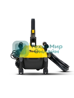 Мойка высокого давления 130/70 бар, KOLNER K140F, на 4 колесах, 1600Вт, 480л/ч, метал.помпа, шланг ВД 5м, кабель 5м, самовсас, Auto stop (пеногенератор)