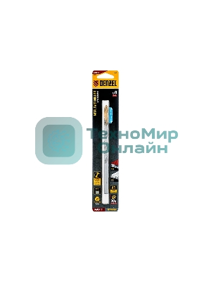 Сверло спиральное по металлу Denzel 9 х 175 мм, Р6М5, Golden Tip, удлиненное