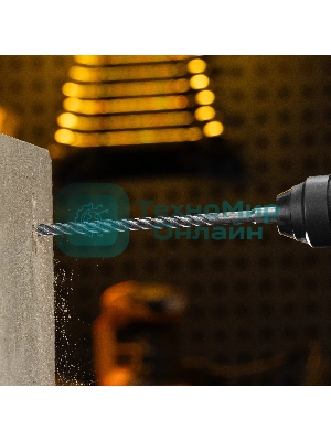 Бур по бетону Denzel цельная крестовая пластина, 8x265 мм, SDS PLUS